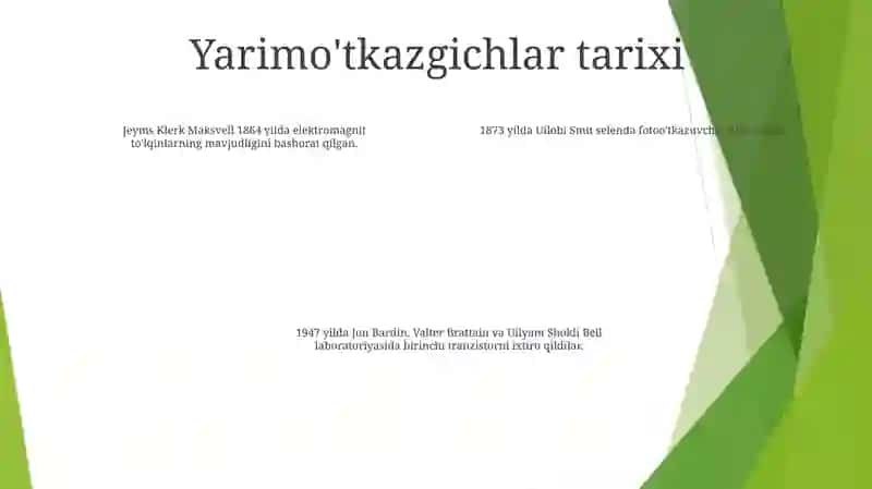 YarimoʻTkazgichli Materiallar 3