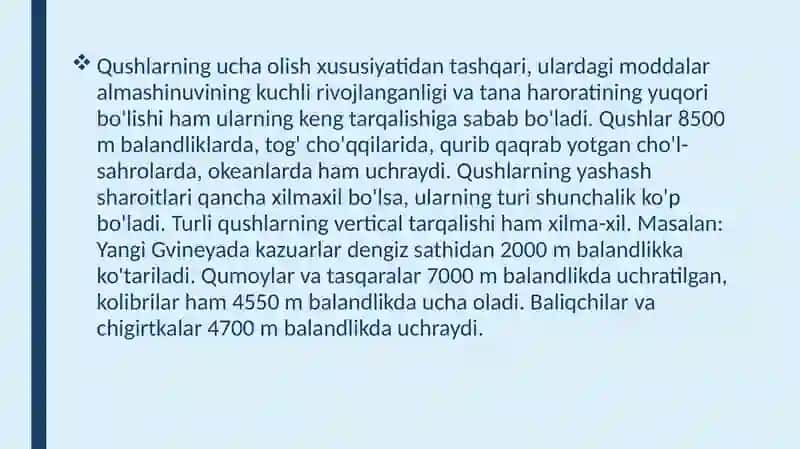 Qushlarning biologiyasi, kelib chiqishi va evolyutsiyasi 3
