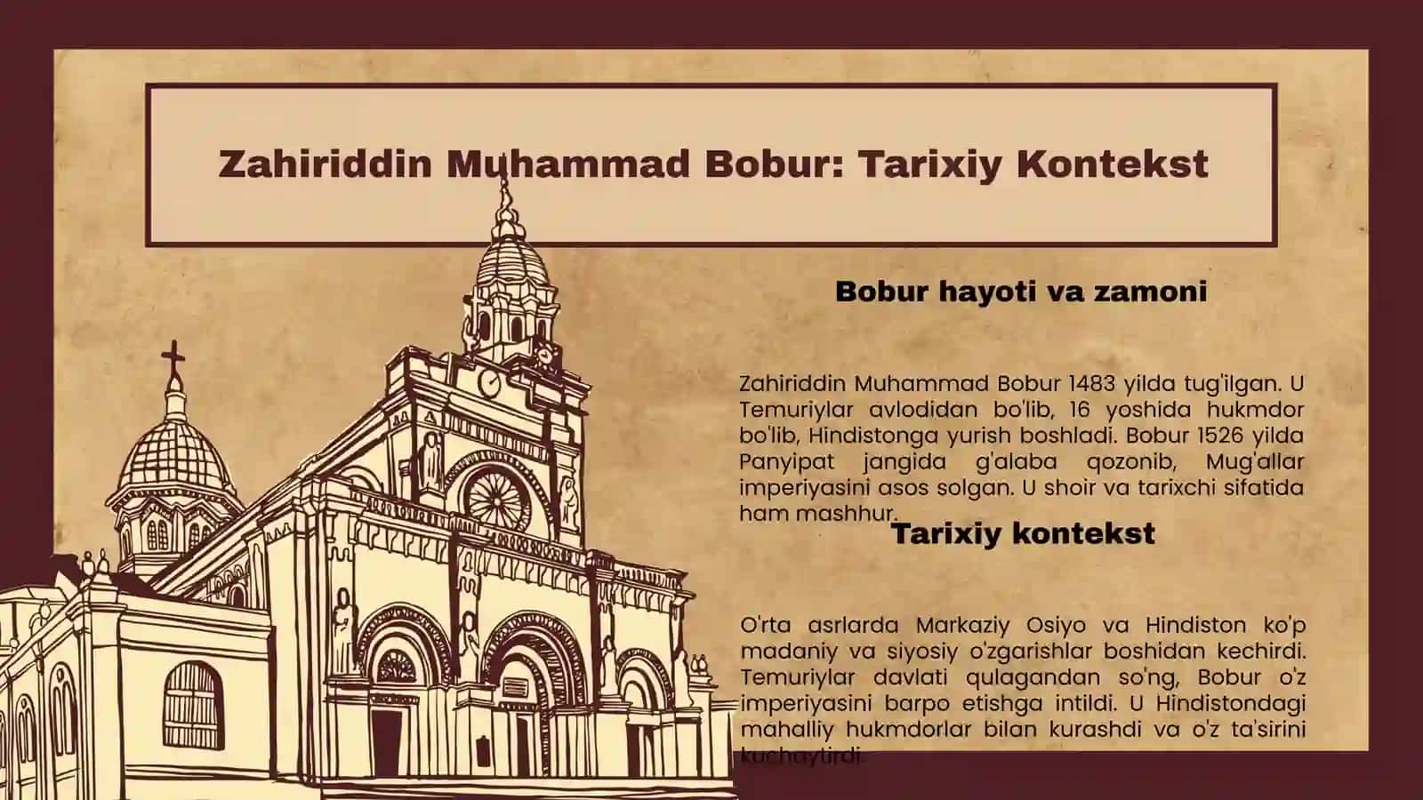 Zahiriddin Muhammad Bobur hayoti va adabiy merosi 3