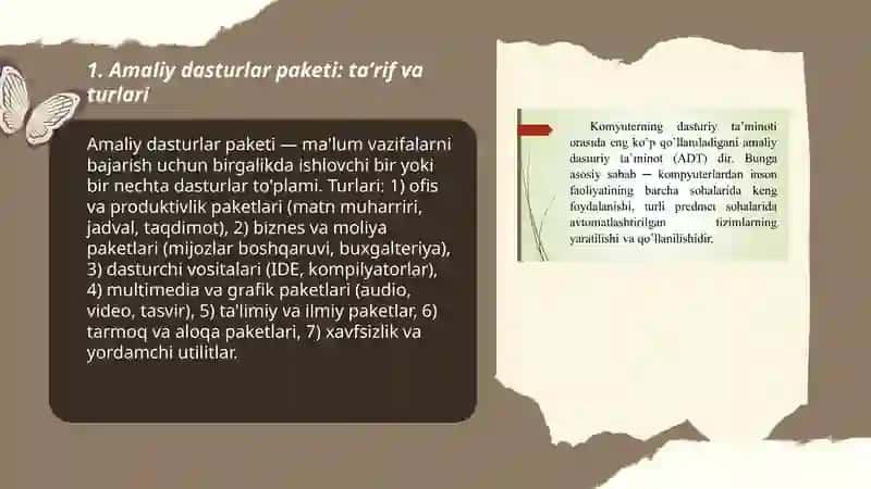 Amaliy dasturlar paketi 3