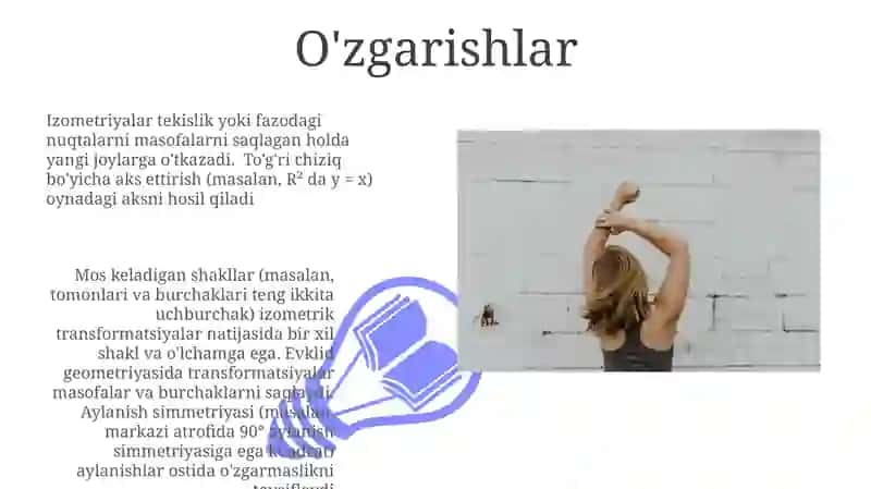 Shakllarning harakati, umumiy xossalari 3