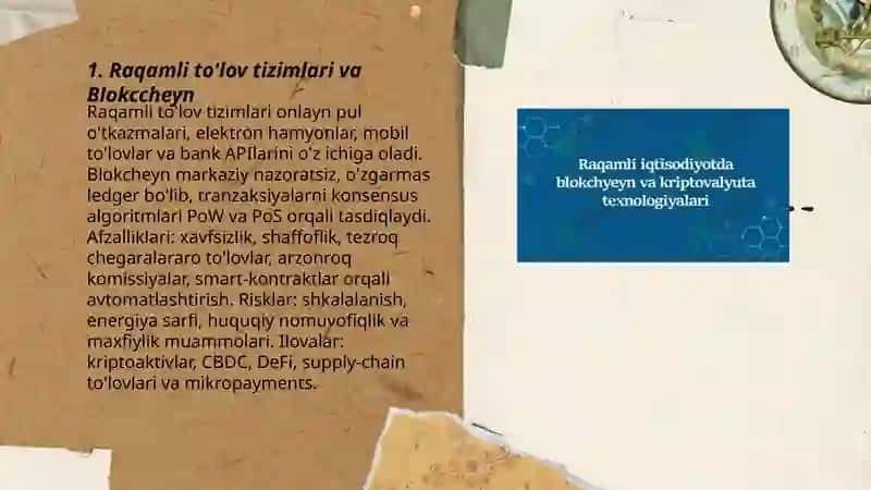 Raqamli iqtisodiyot va Blokccheyn 3
