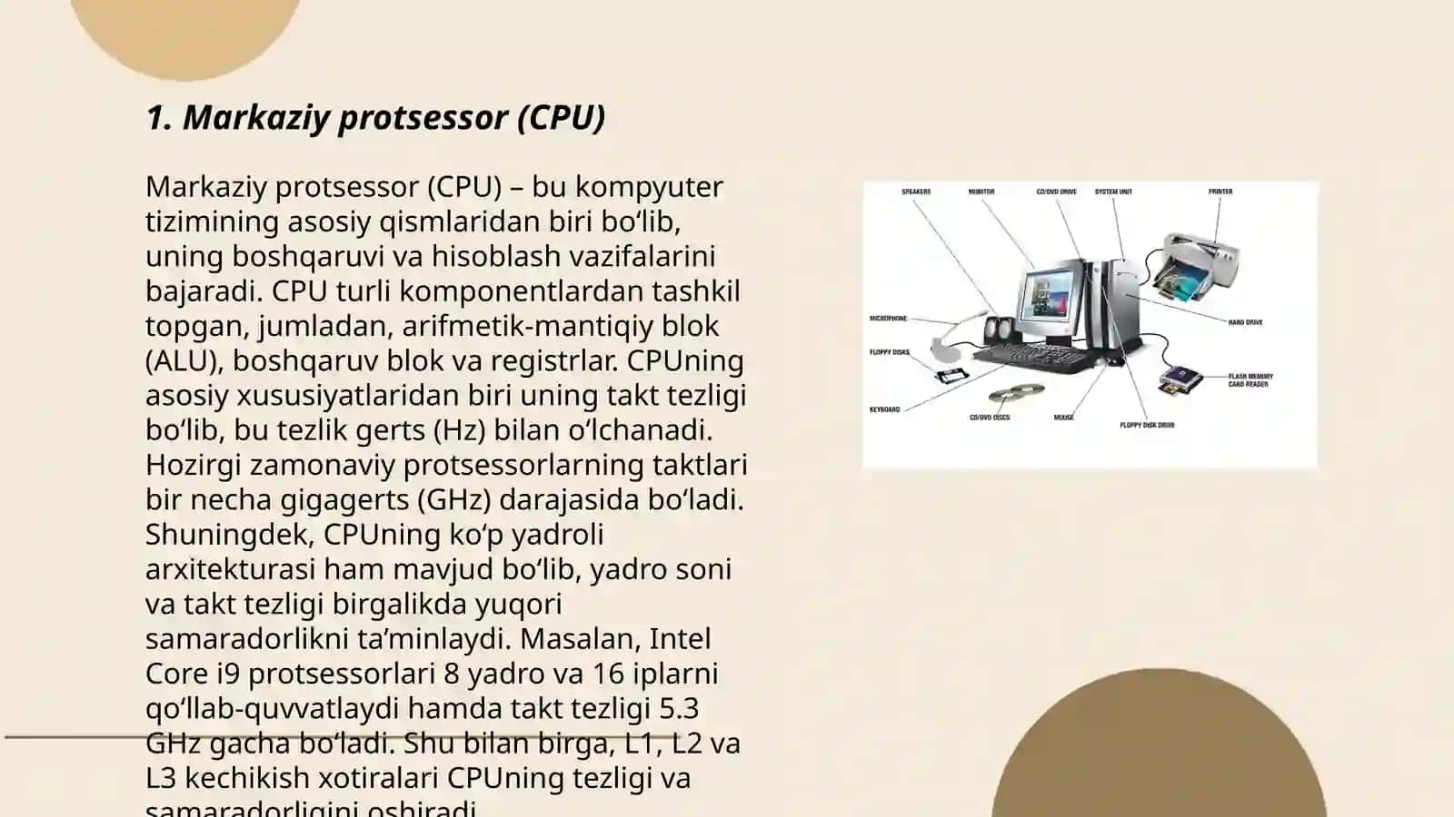 Kompyuterlarning texnik ta’minoti 3