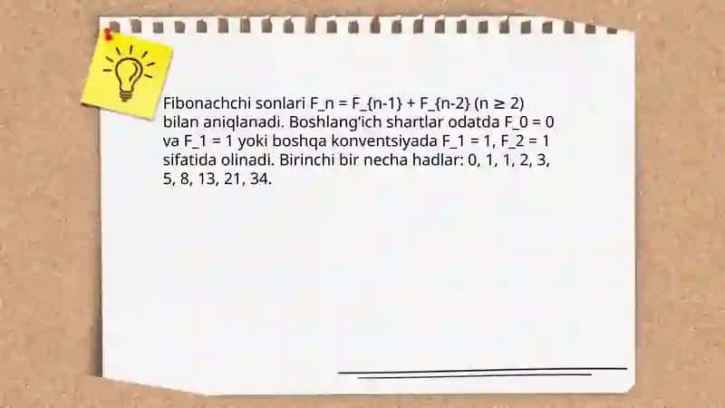 Fibonachchi sonlari. Katalana sonlari 3