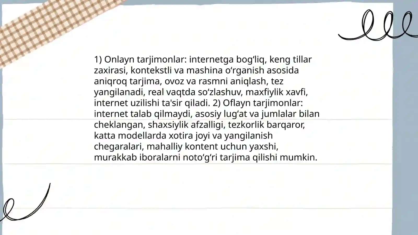 Onlayn va oflayn tarjimonlar 3