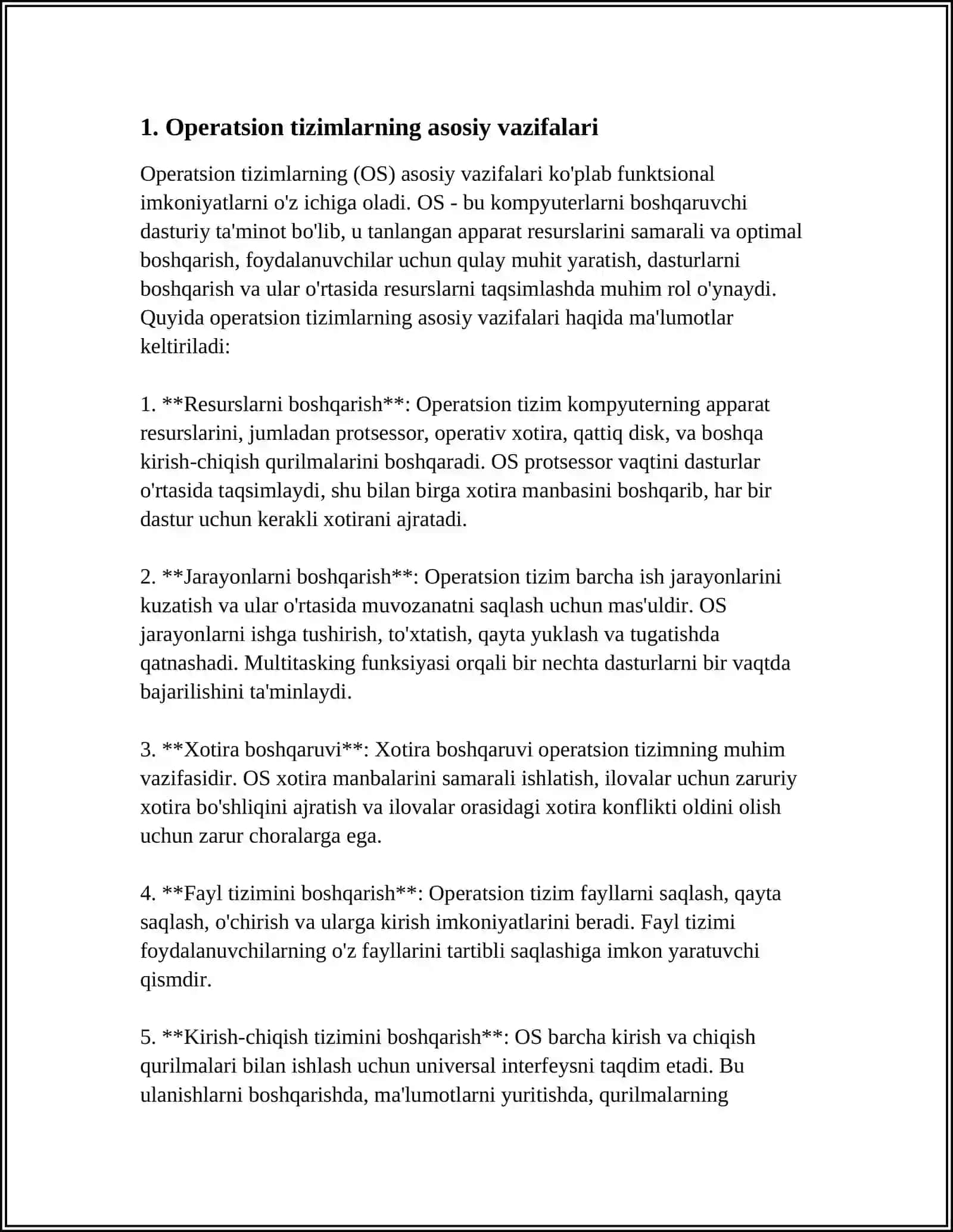 Operatsion tizimlarda hisoblash jarayoni 3