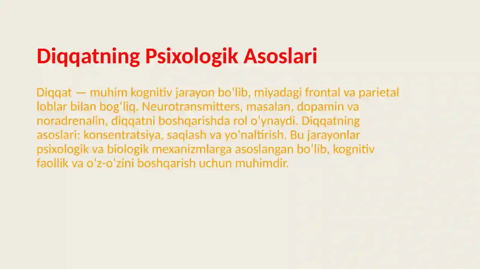Diqqatning Psixologik Asoslari 3