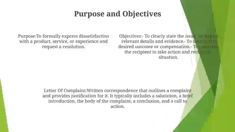 Letter Of Complaint 3