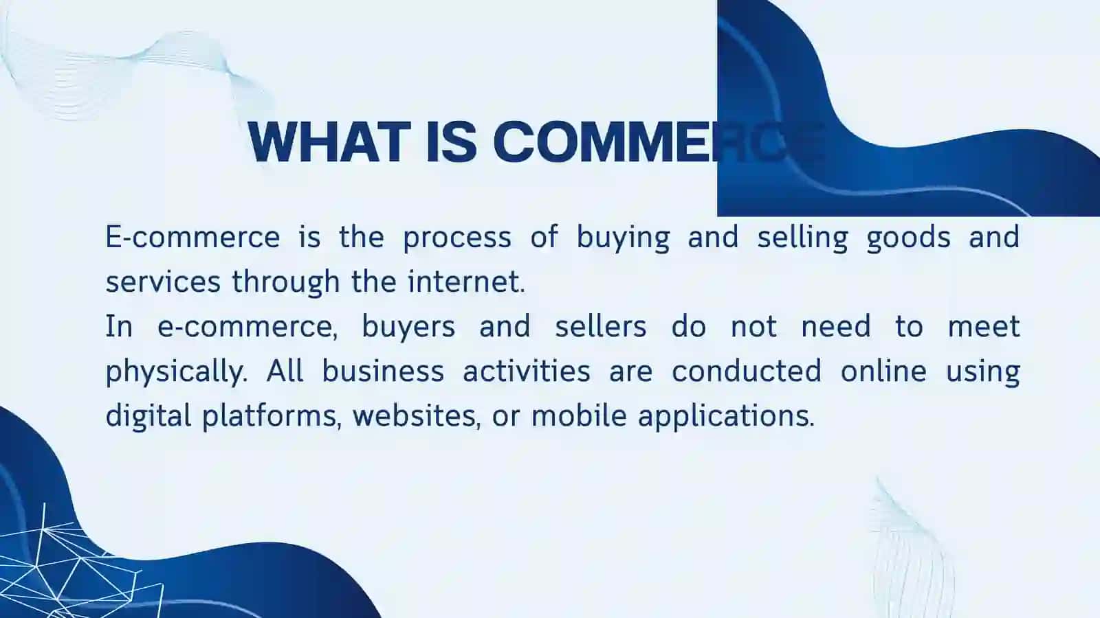 E-COMMERCE AND ONLINE BUSINESS 3