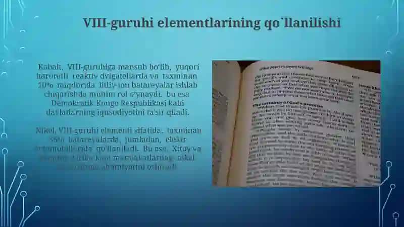 VIII-gurux elementlarining ahamiyati 3