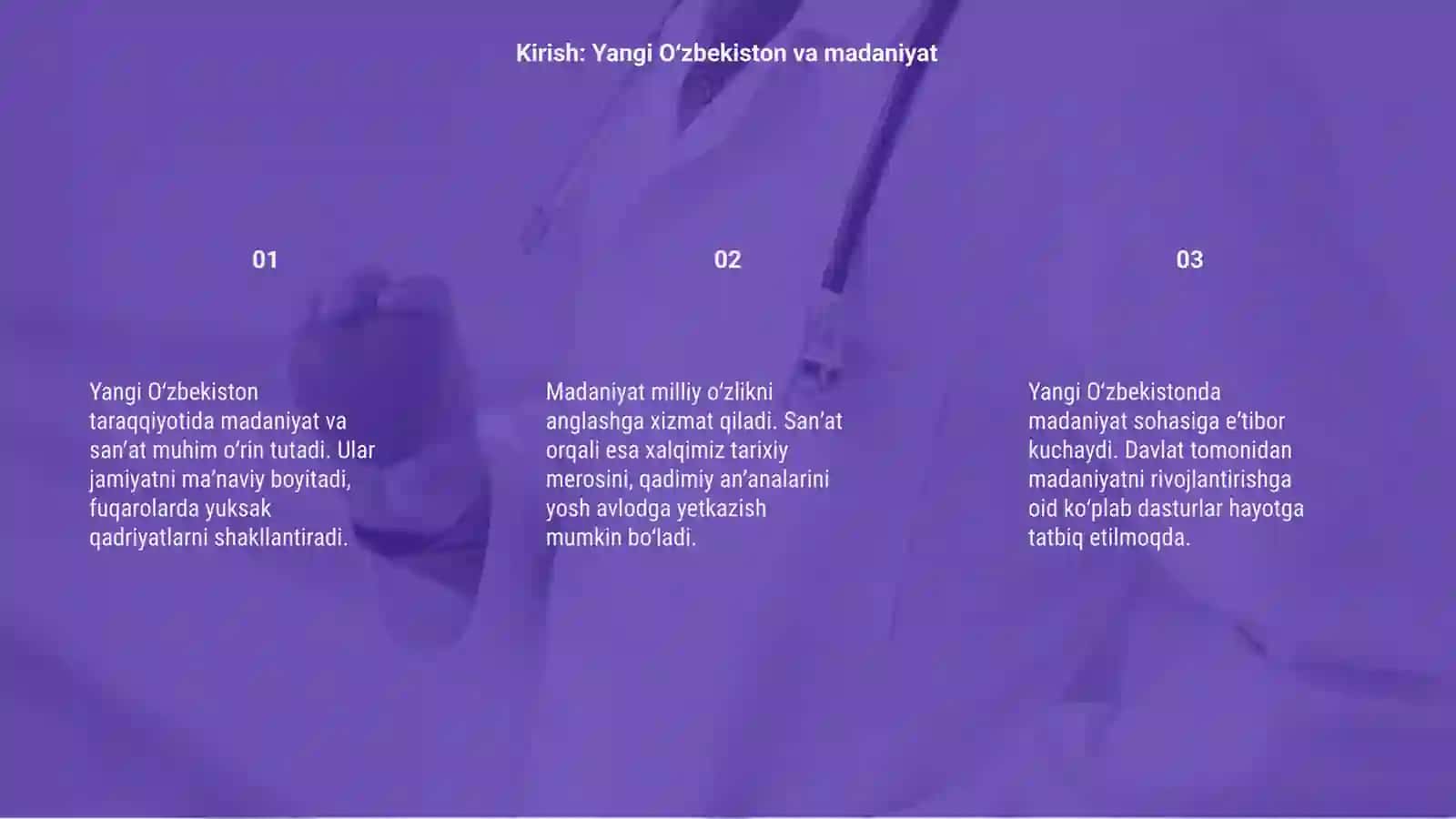 Yangi Oʻzbekiston taraqqiyotida madaniyat va sanʼatning oʻrni 3