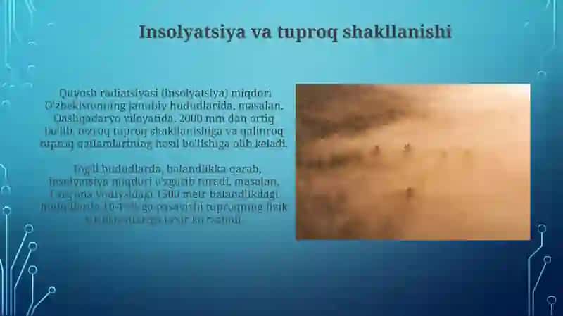 Insolyatsiya va tuproq shakllanishi 3