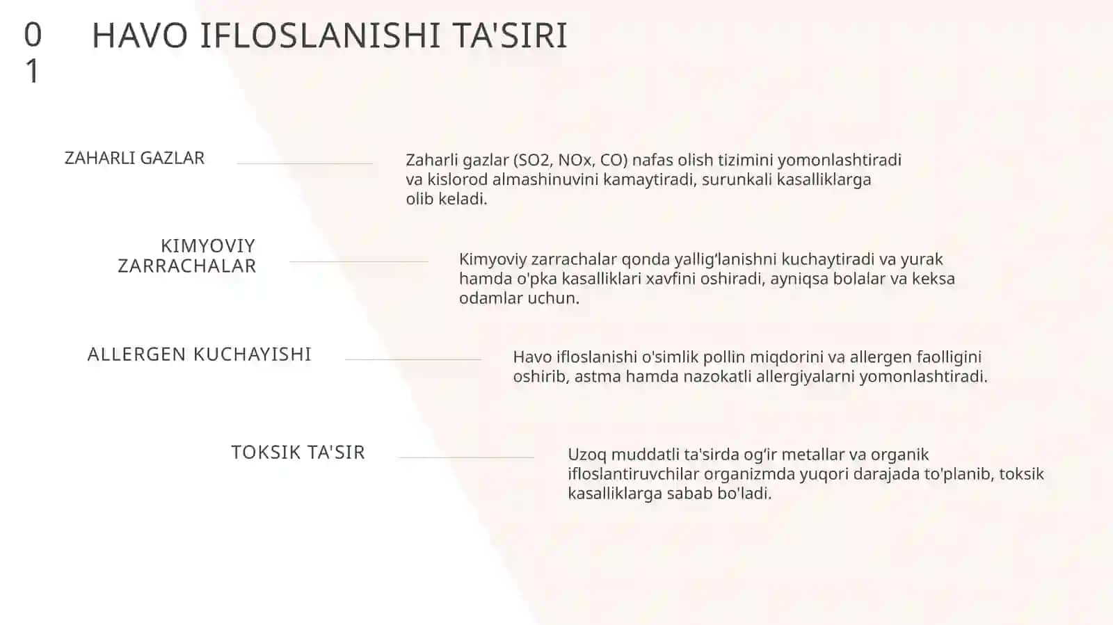 Havo ifloslanishi ta'siri 3