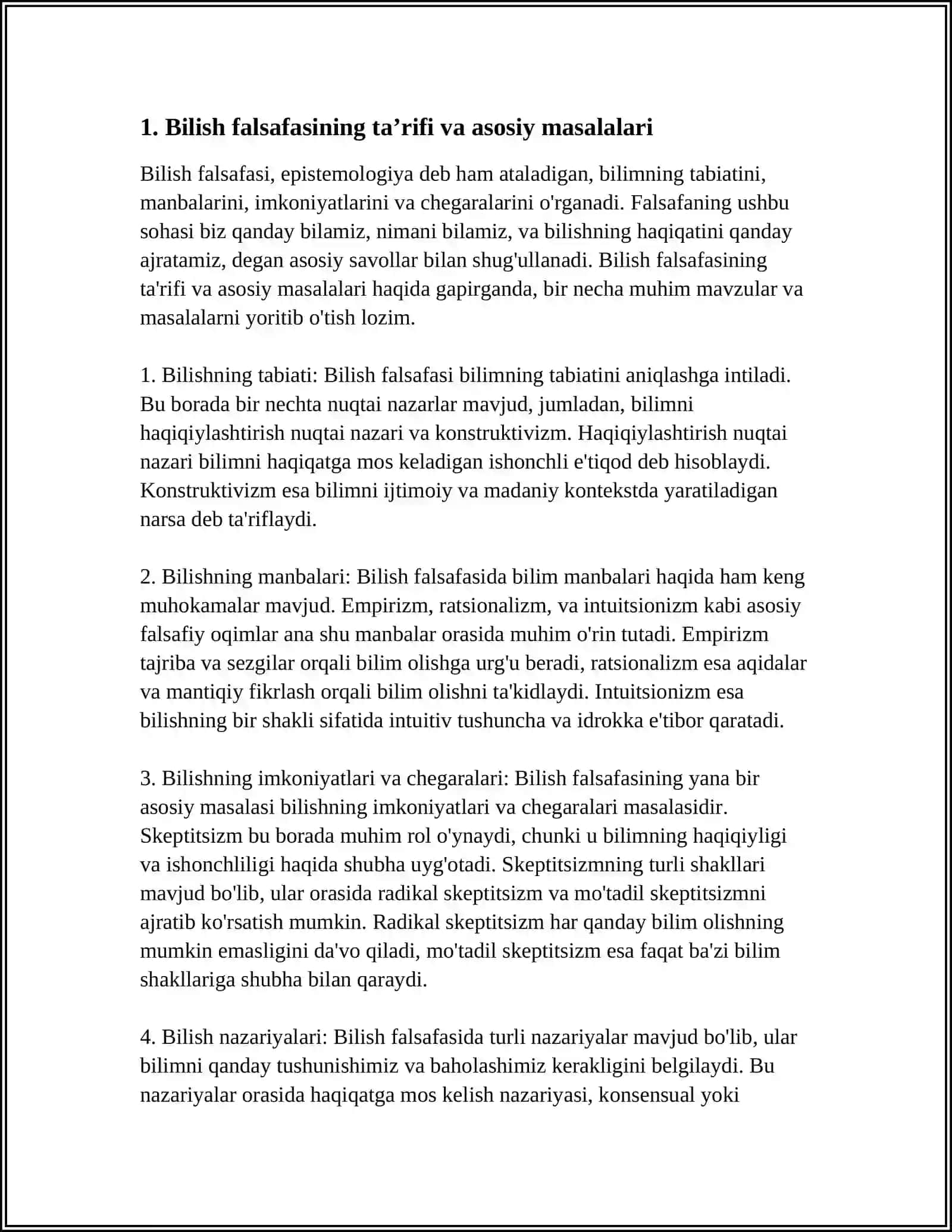 BILISH FALSAFASI 3