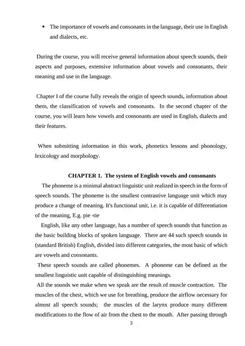 The system of English phonemes 3