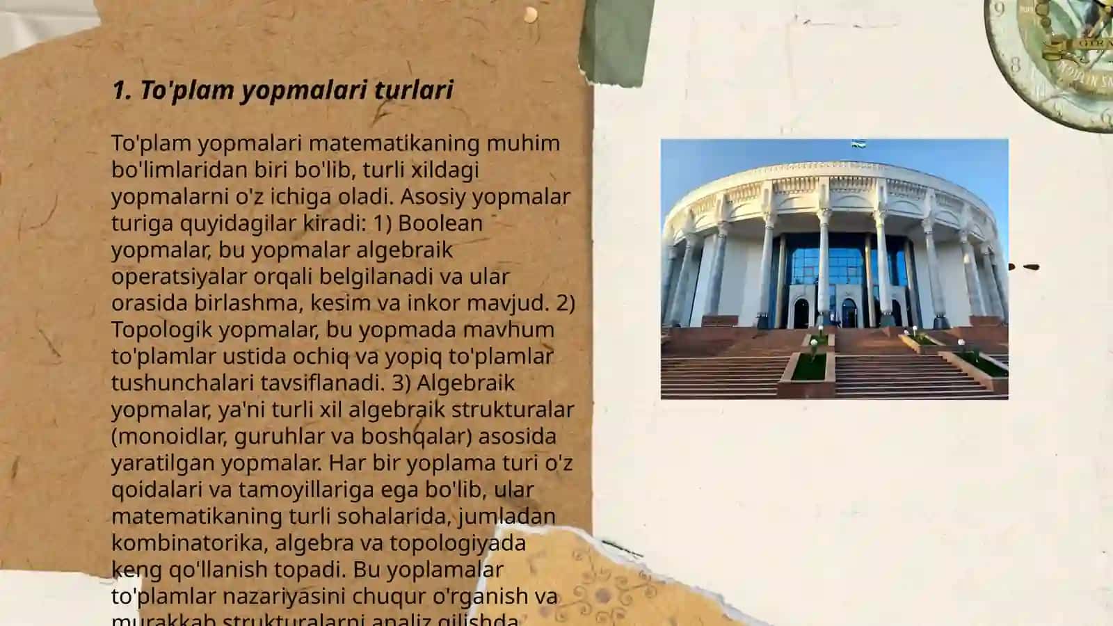 To'plam yopmalari turlari 3