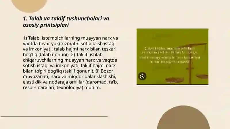 Talab va taklif tahlili asoslari 3