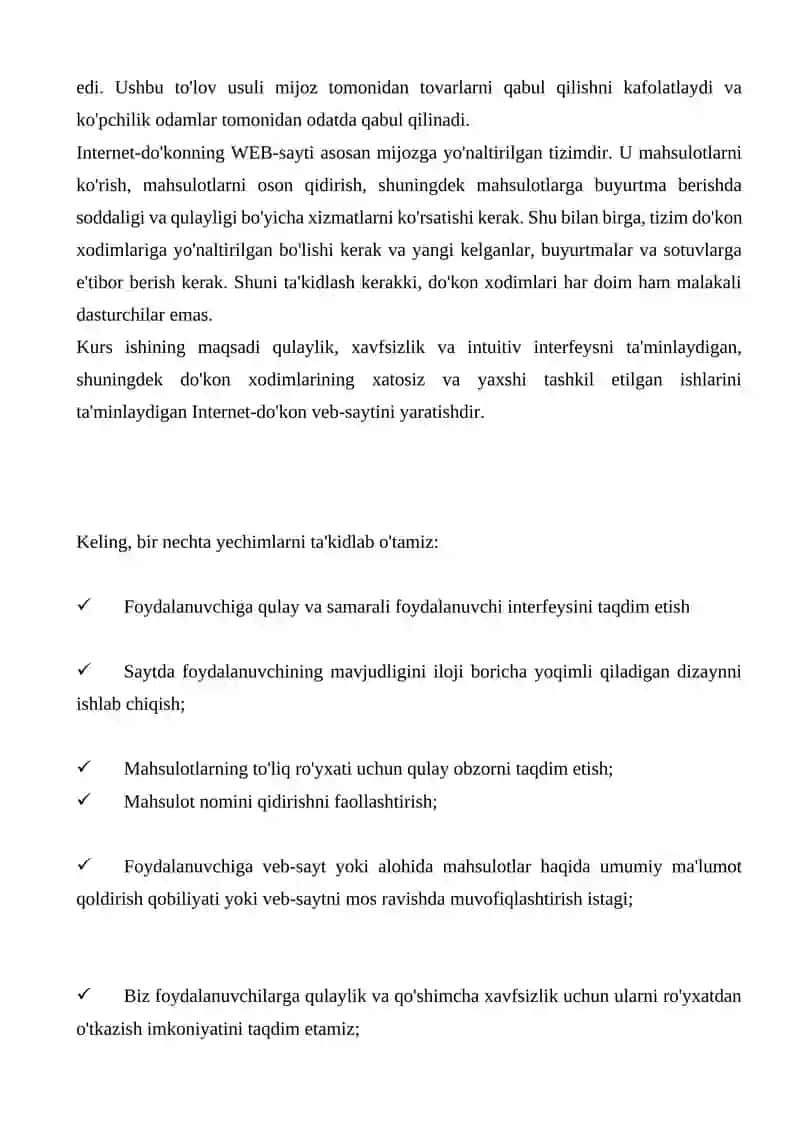 "OpenShop" internet-do'koni web-saytini loyihalash 3