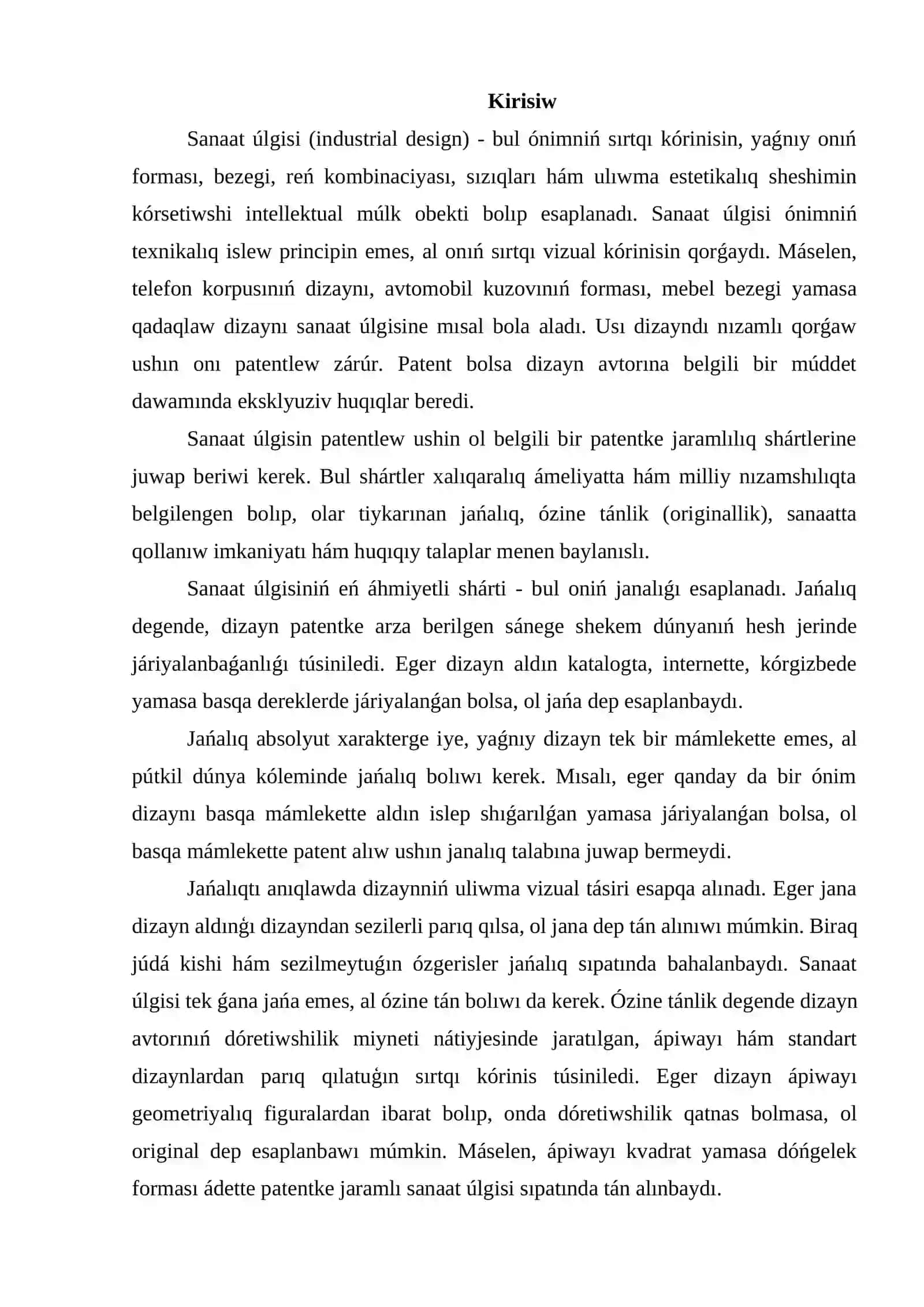 Innovaciyalıq ekonomika páninen 3