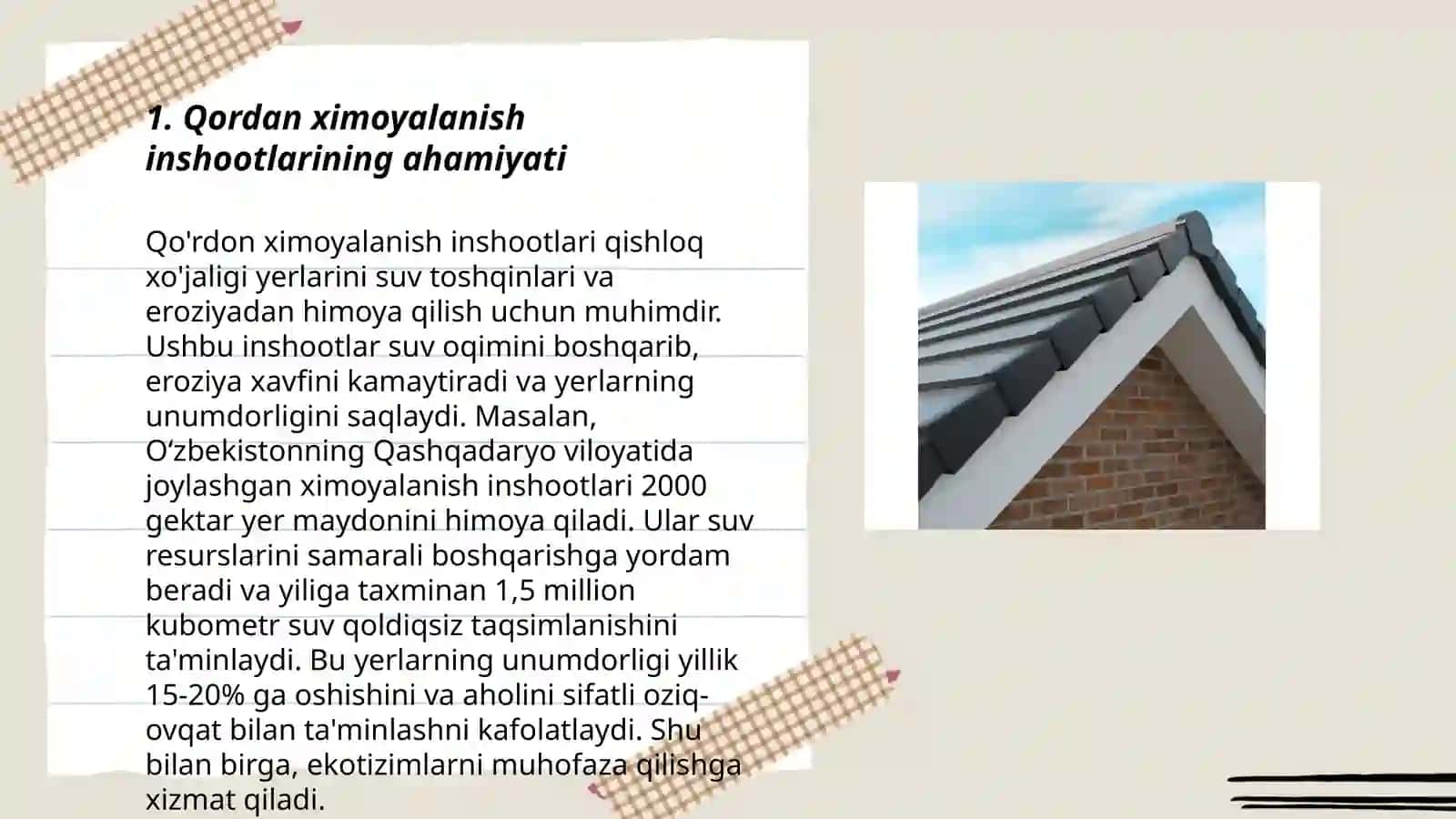 Qordan ximoyalanish inshootlari 3