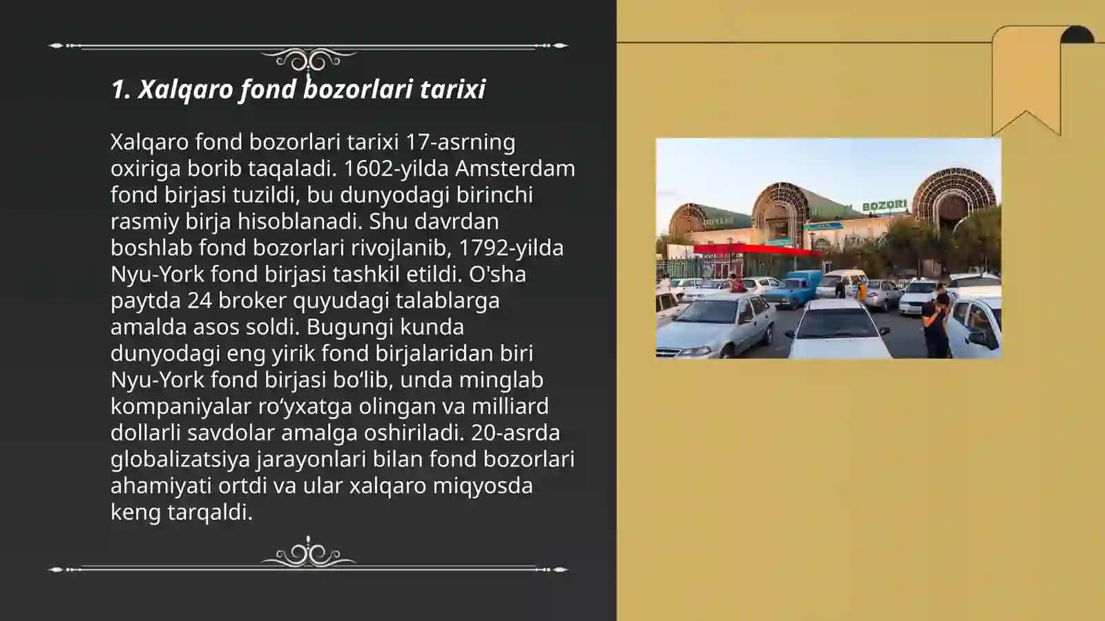 Xalqaro fond bozorlari tarixi 3