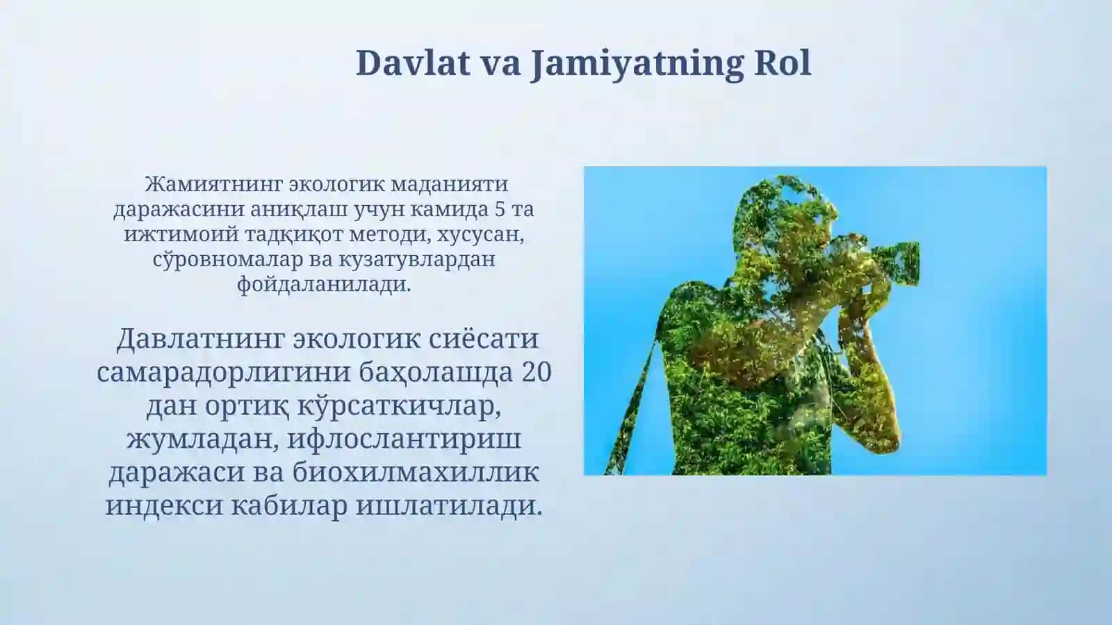 Inson Ekologiyasining Zamonaviy Holati 3