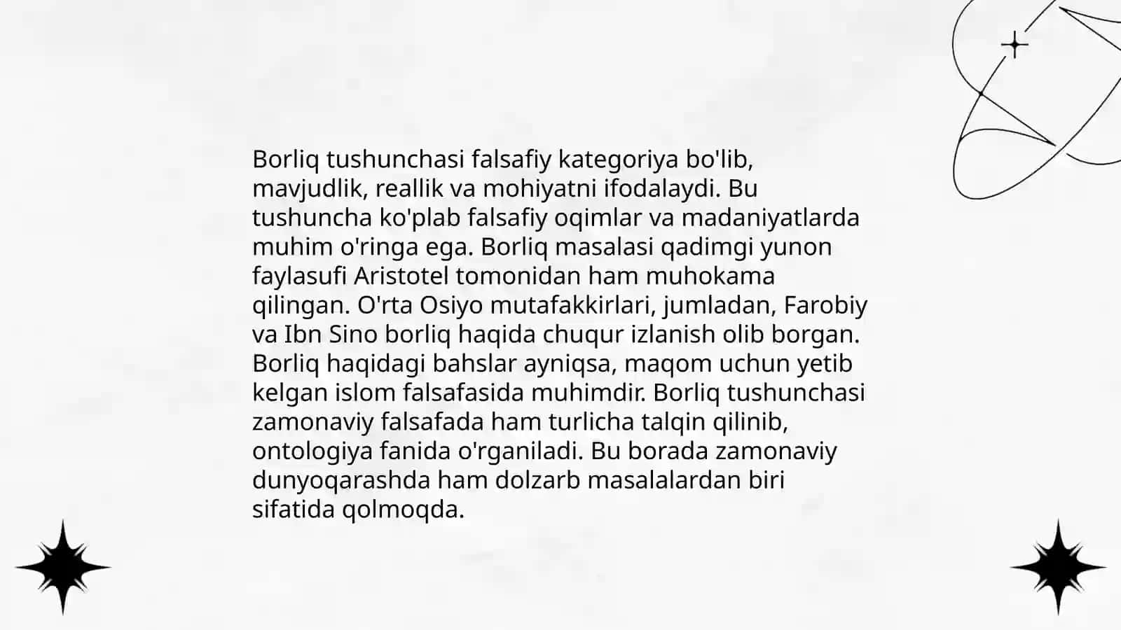 Borliq falsafasi 3