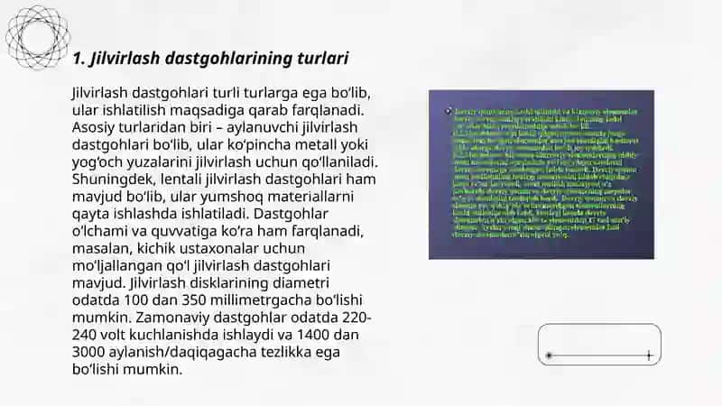 Jilvirlash dastgohlari 3