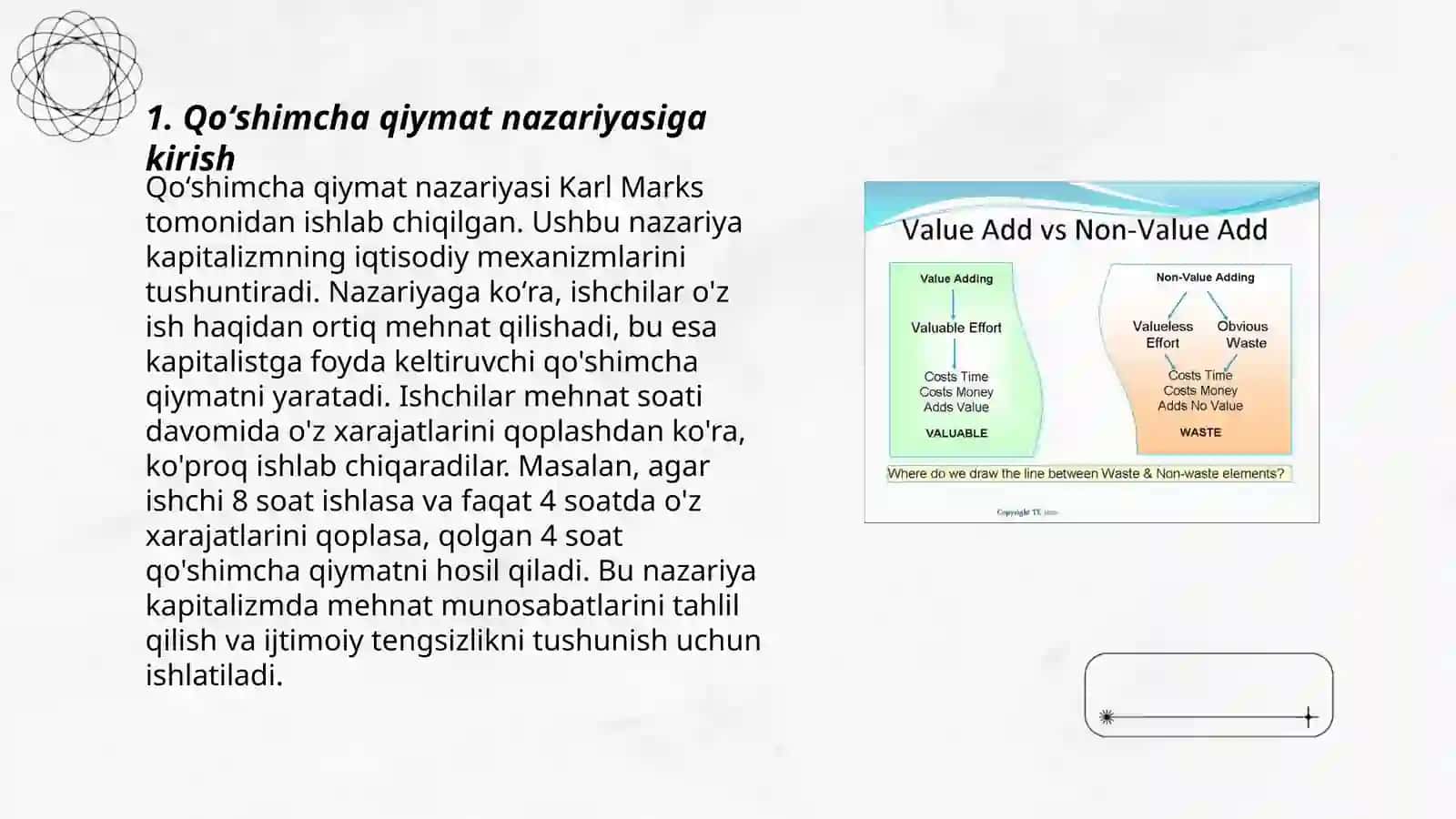 Qoʻshimcha qiymat nazariyasi 3