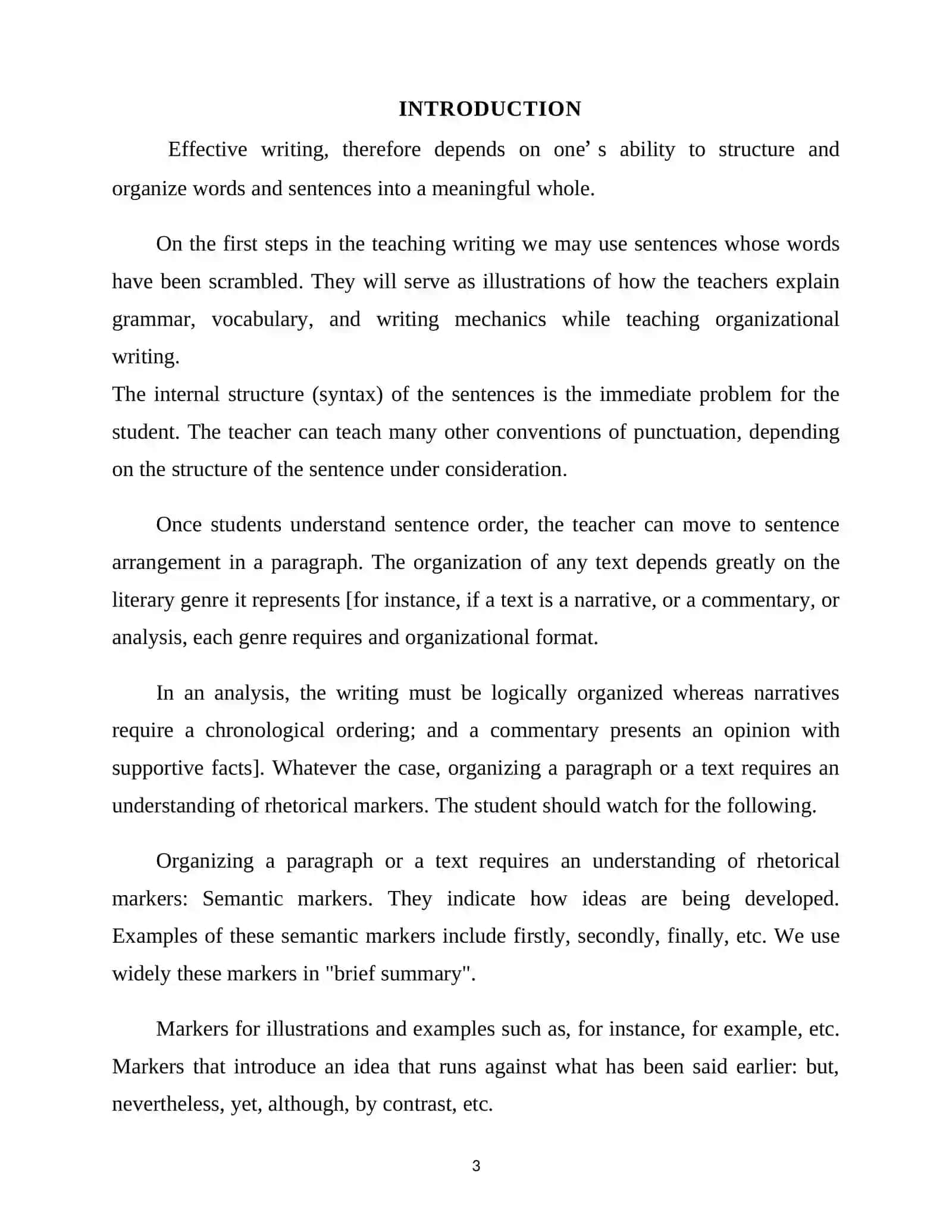 COURSE WORK TOPIC: TEACHING WRITING ON THE TOPIC COUNTRIES FOR THE INTERMEDIATE LEVEL PUPILS 3