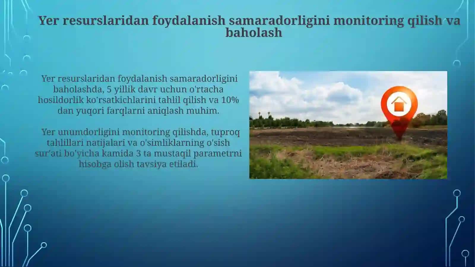 Yerdan oqilona foydalanish yo'llari 3