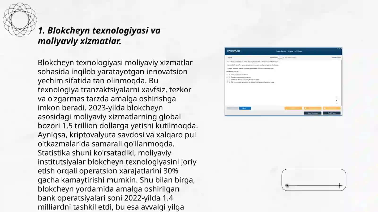 Blokcheyn texnologiyasi va moliyaviy xizmatlar 3