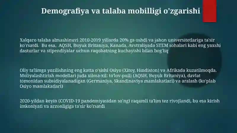 Zamonaviy oliy ta'lim holati 3