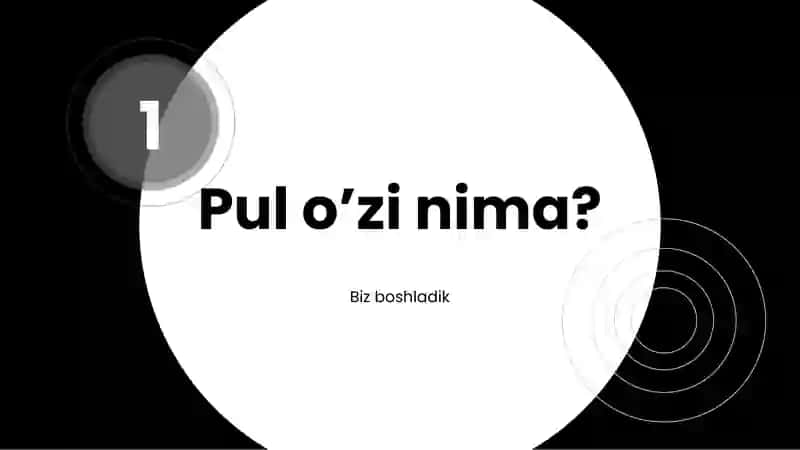 Pul.Pul Bozorida Muvozanat 3