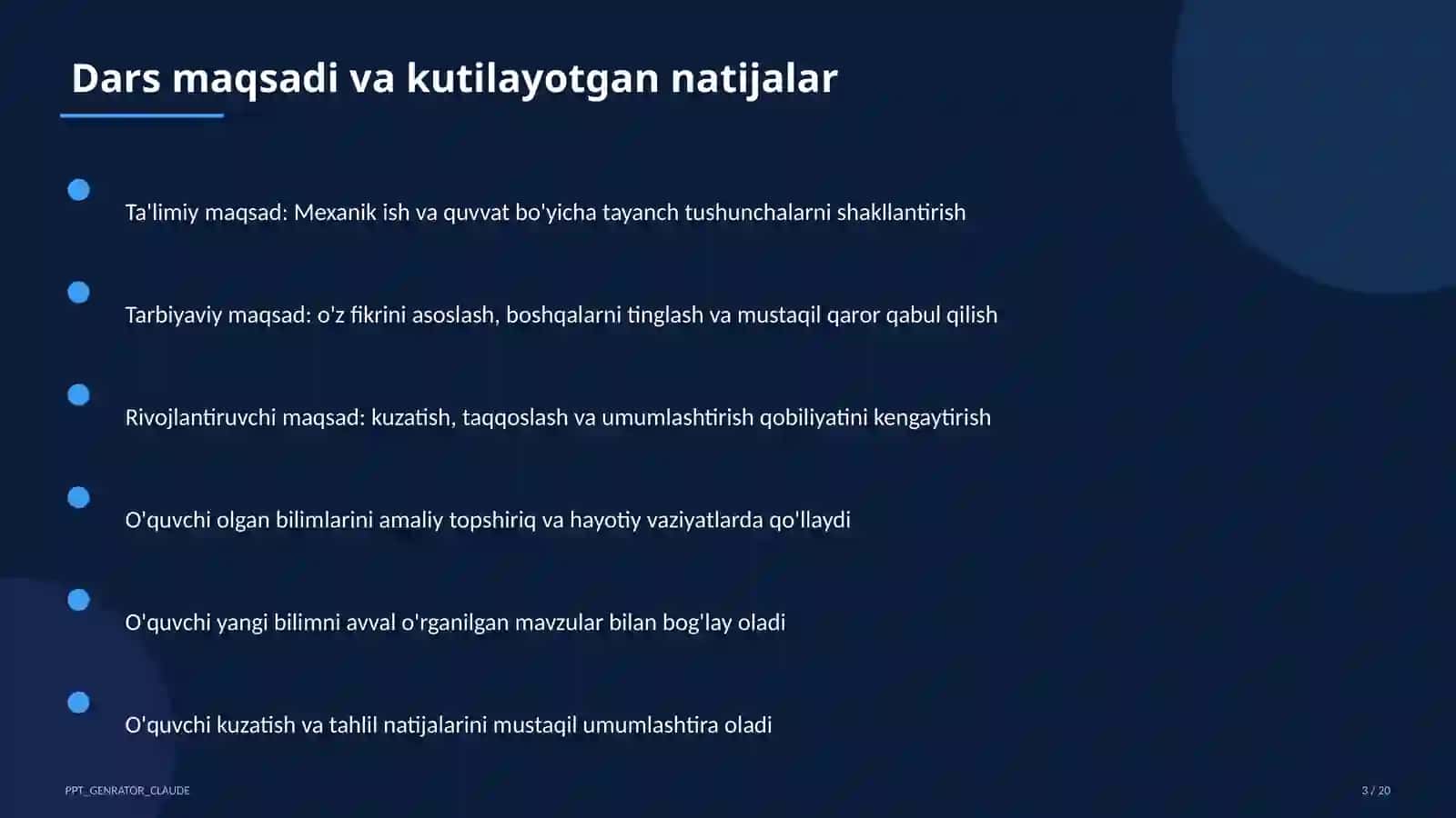 Mexanik ish va quvvat (7-sinf) 3
