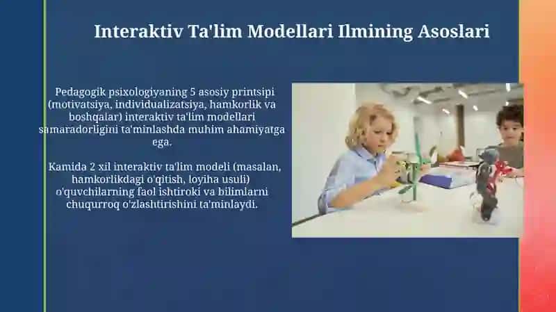 Interaktiv Ta'lim Modellari Ilmining Asoslari 3