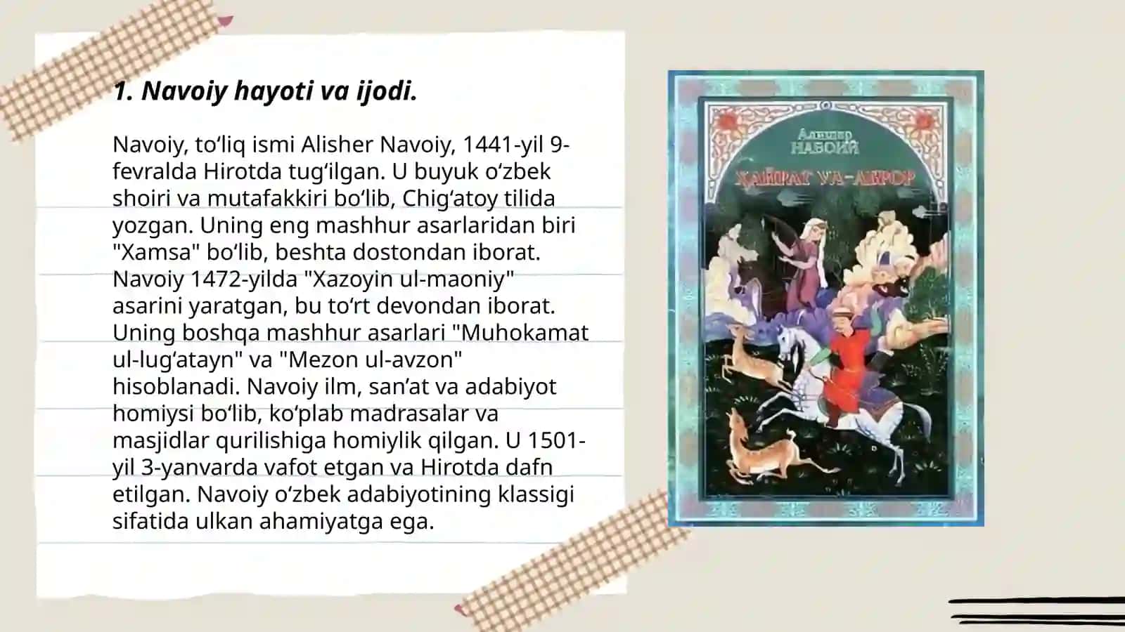 Hayrat ul-abror dostoni 3