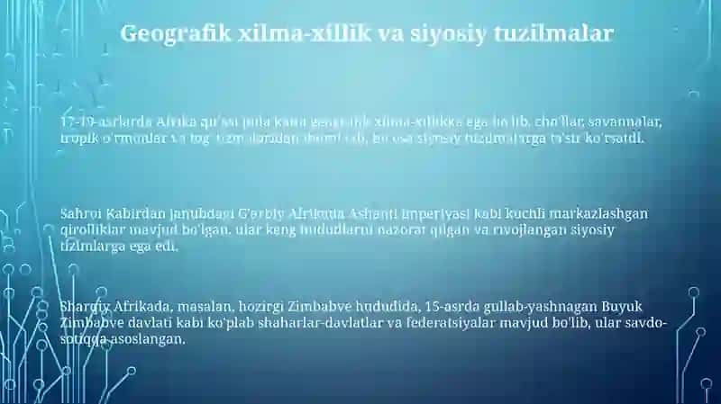 17-19 asrlarda Afrika xalqlari 3