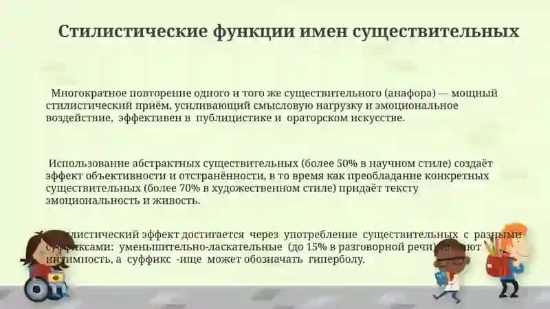 Стилистические возможности морфологии 3