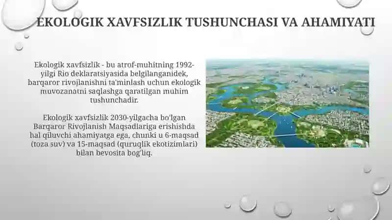 Ekologik xavfsizlikni ta'minlash 3