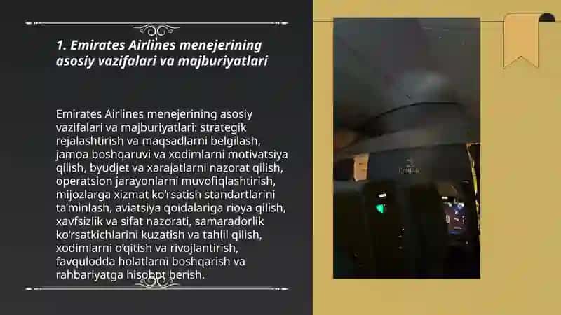 Emirates Airlines menejeri 3