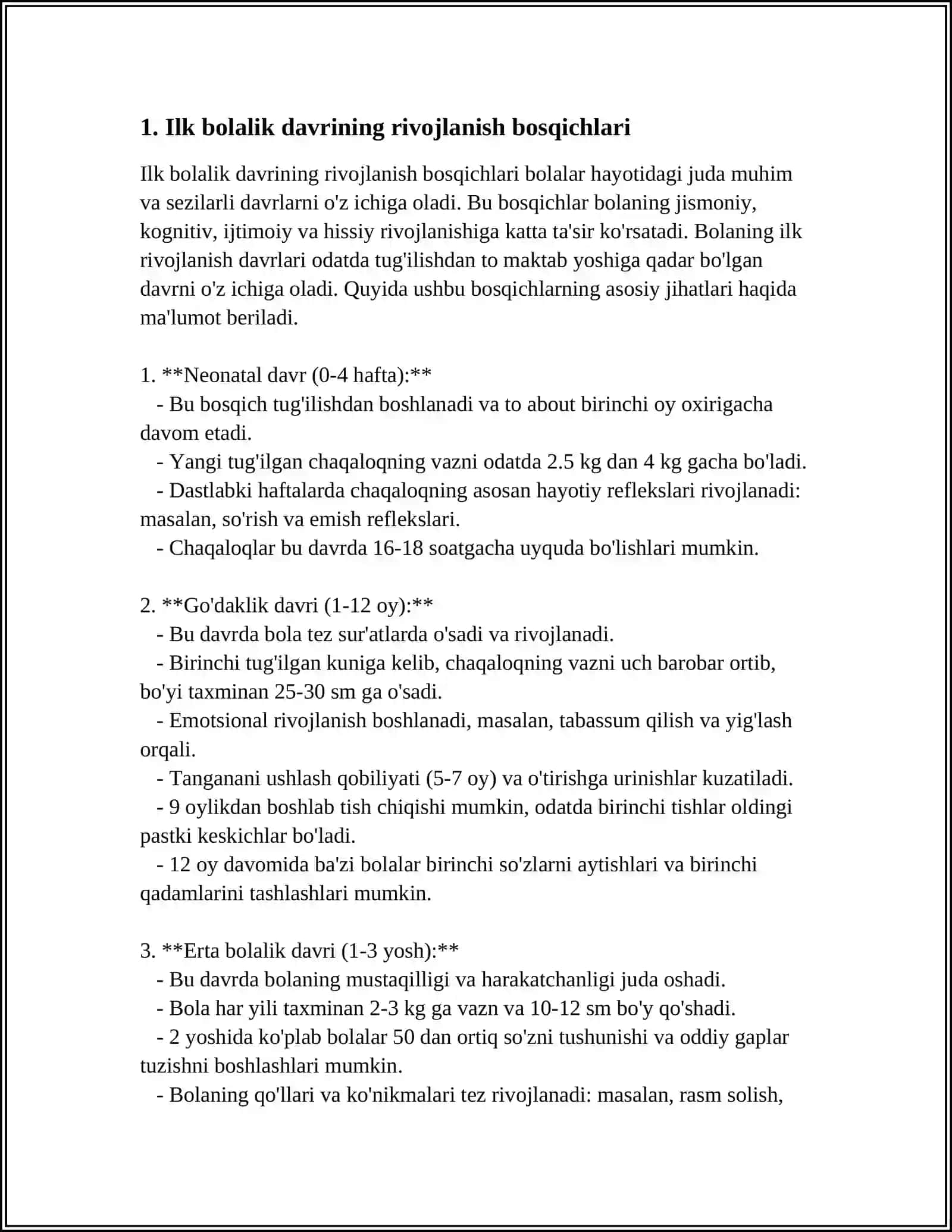 ILK BOLALIK DAVRI VA UNING PSIXOLOGIK XUSUSIYATLARI 3