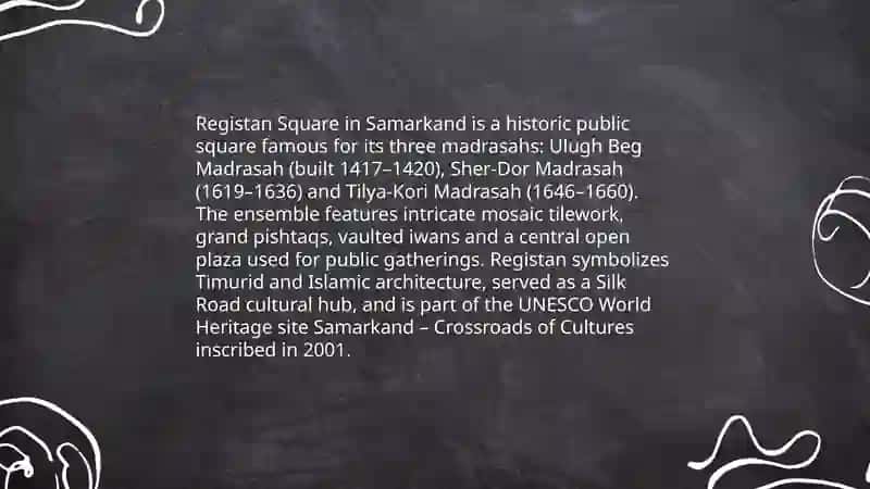 The sightseeing of Uzbekistan 3