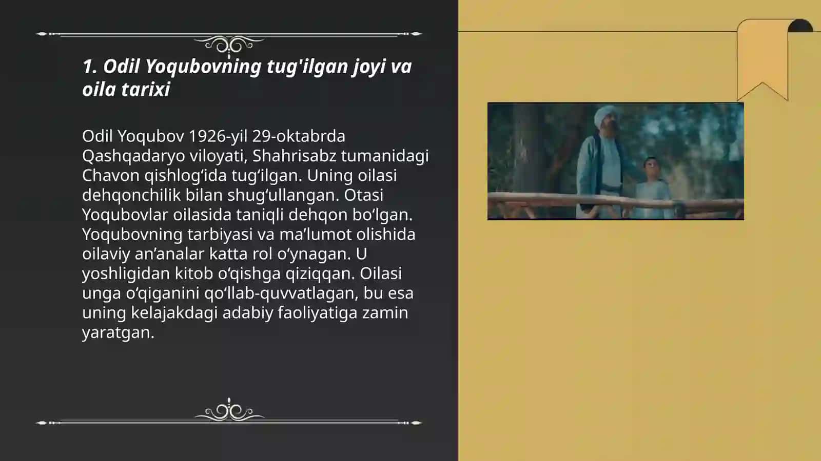 Odil Yoqubov hayoti va ijodi 3