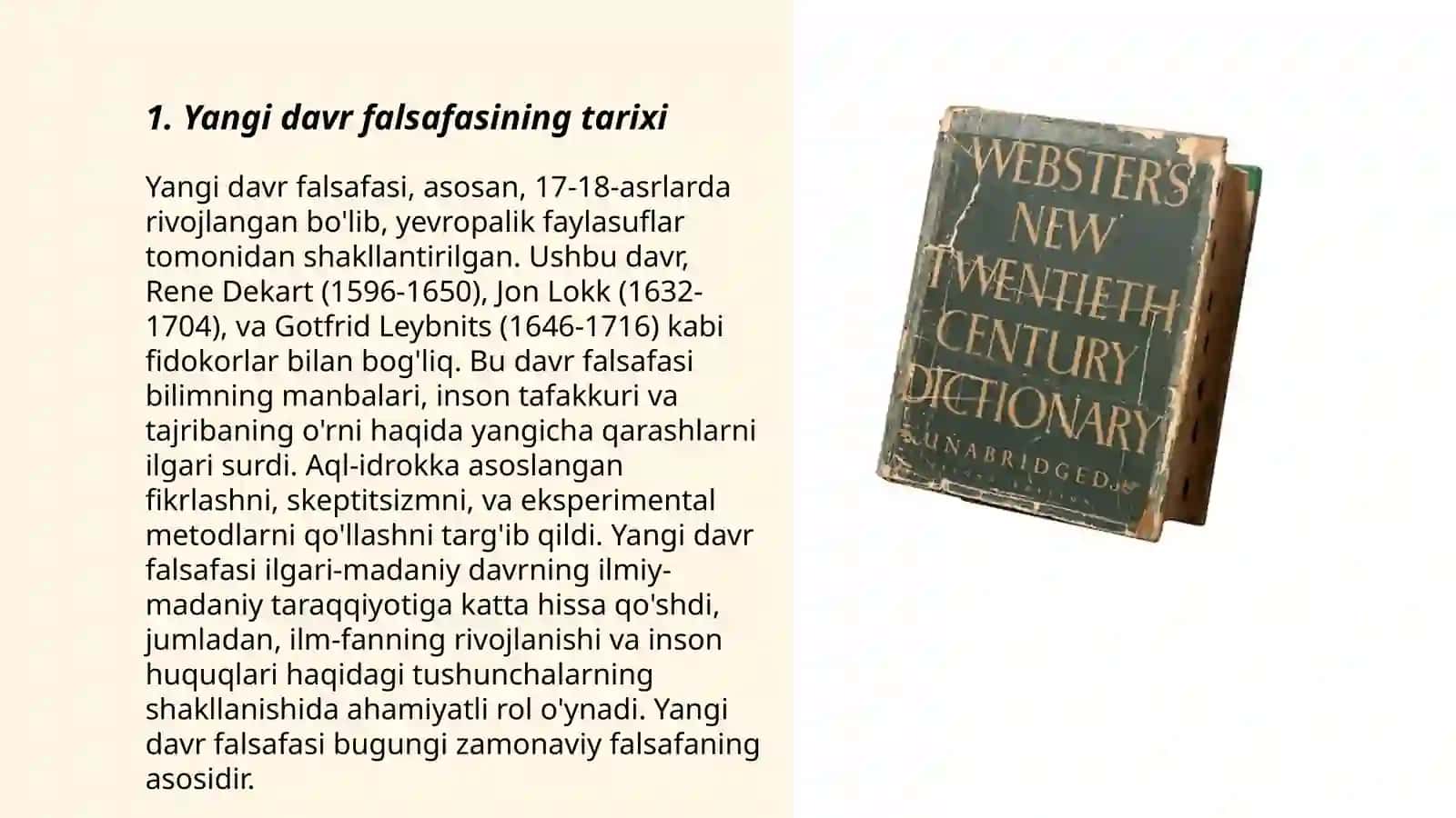 Yangi davr falsafasi 3
