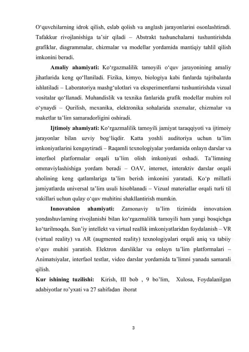 TA'LIM JARAYONIDA KO‘RGAZMALILIK TAMOYILINING NAZARIY ASOSLARI 3