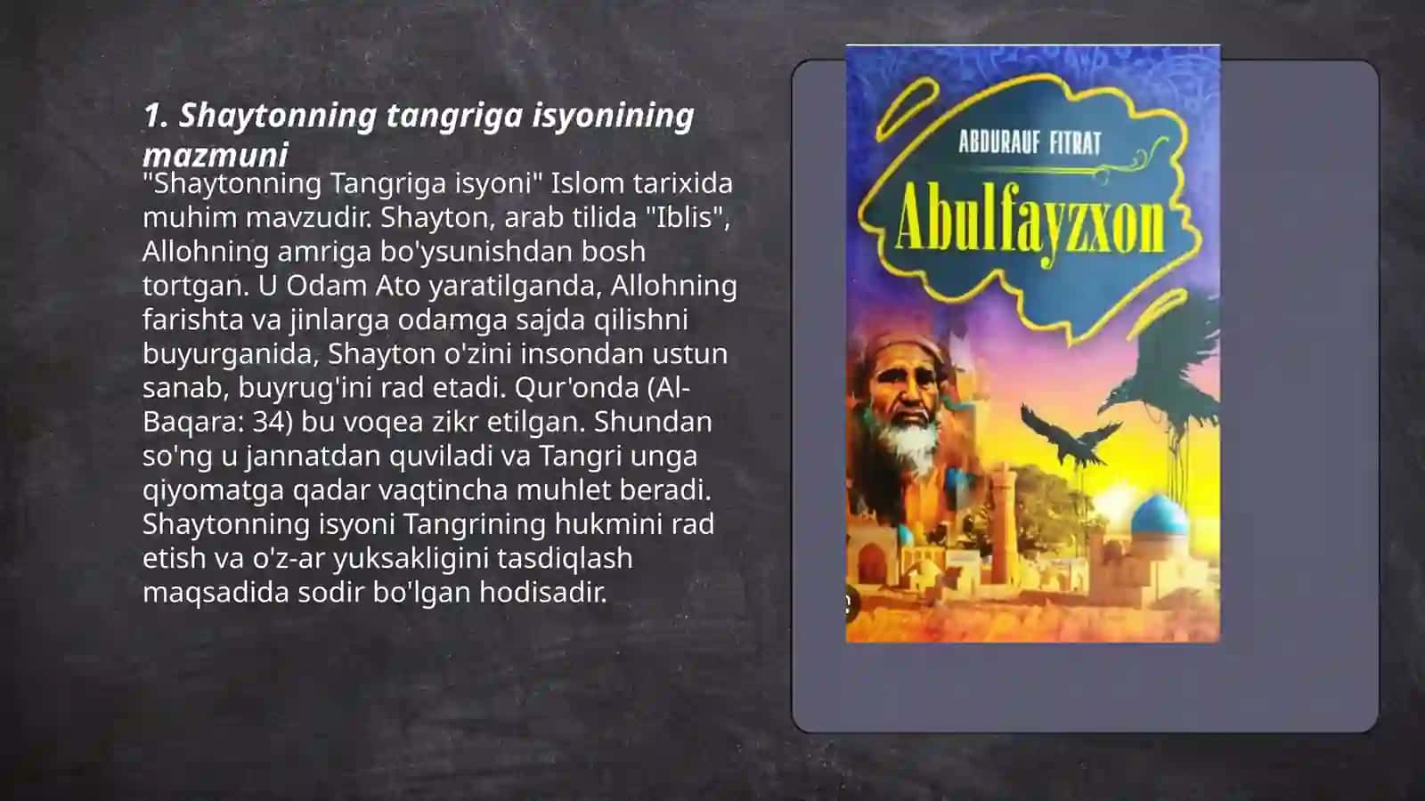 Abulfayzxon dramasi "Qiyomat" hikoyasi 3