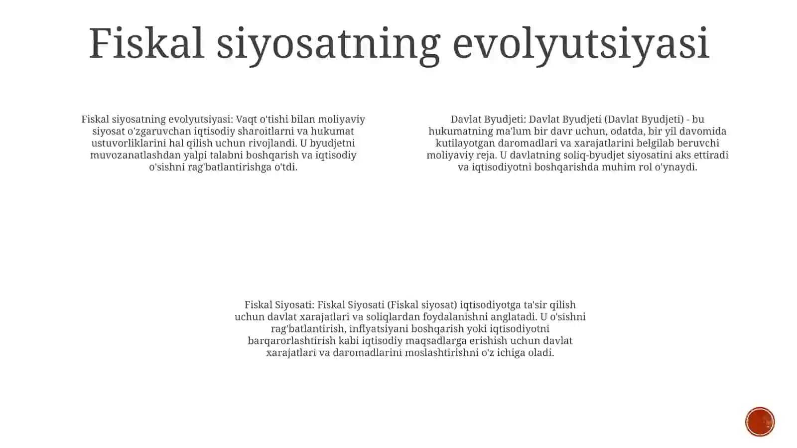 Davlat Byudjeti Va Fiskal Siyosati 3