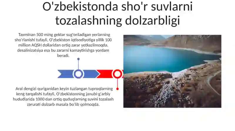O'zbekiston sharoitida sho'r suvni chuchuklashtirish 3