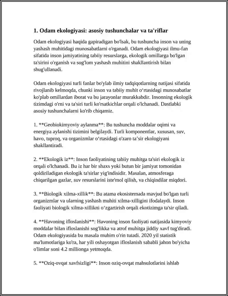Odam Ekologiyasi 3